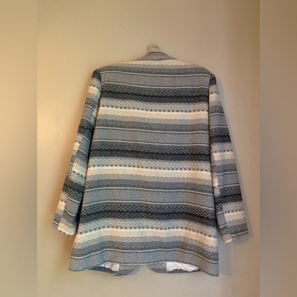 Vintage BRAETAN Wool Blend Aztec Tribal Blazer Jacket Size Large made in ukraine - Picture 6 of 7